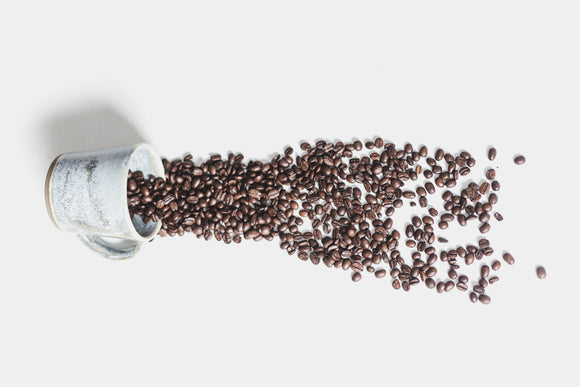 Coffee beans in a mug